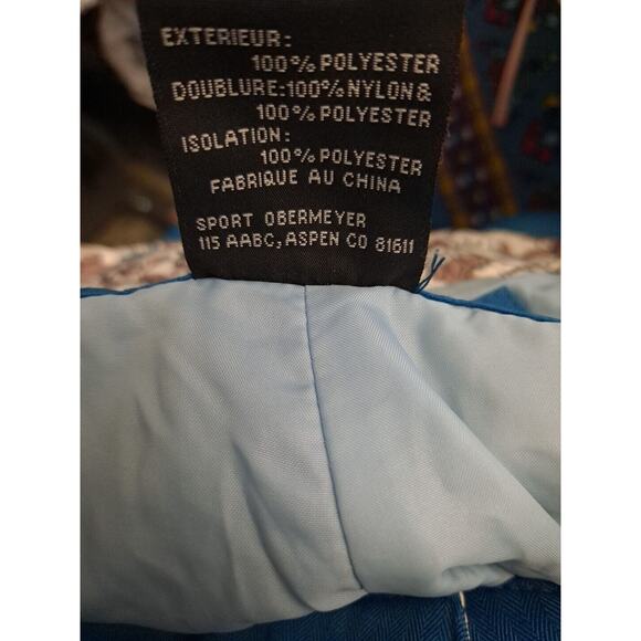 Obermeyer Womens Snow Pants Blue Size 8 Insulated Snow Pants 30x29 - Picture 4 of 13